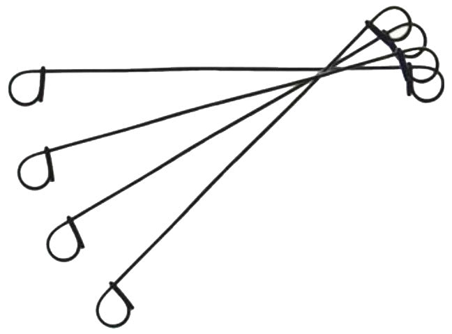 6" PVC Coated Bag Ties – 16 Gauge